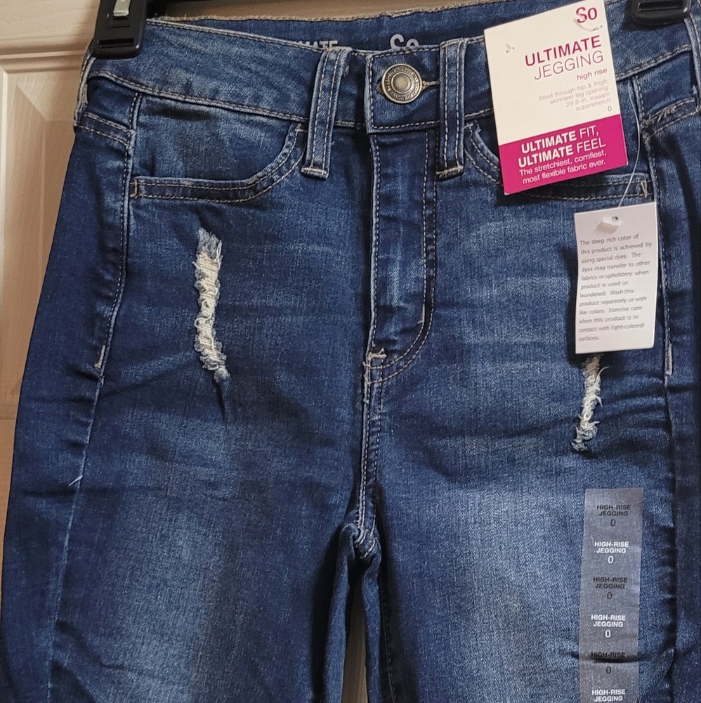 Distressed jeans